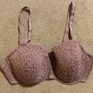 ThirdLove Artisan Lace Balconette Bra 38D Rose-Quartz color